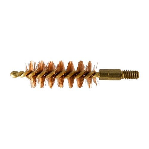 La brosse en bronze 45 Caliber de Sinclair est conçue plus grande que le diamètre du canon pour un nettoyage optimal, avec une boucle fermée pour une meilleure prise.