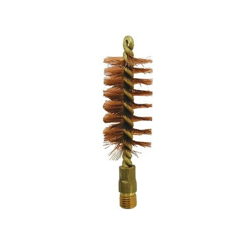 La brosse de canon en bronze Dewey est dotée de poils en bronze, d'un noyau en laiton et de filetages standard 5/16-27, idéale pour un nettoyage efficace de ton fusil.