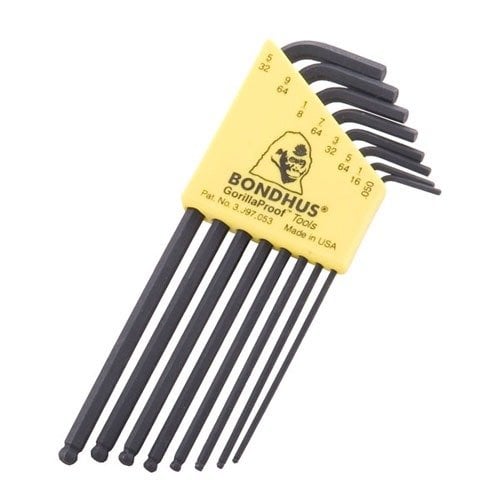 Les jeux de clés Allen Bondhus BallDriver® offrent un accès angulaire jusqu'à 25°, une construction durable et un rangement pratique pour un entretien précis des armes.
