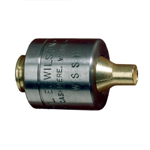 Le support de douille L.E. Wilson assure une précision optimale pour le trimming, le reaming et le deburring, s'adaptant aux douilles fired et new.