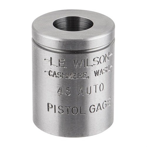 Le WILSON PISTOL MAX CASE GAGE te permet de mesurer avec précision les dimensions critiques des étuis de pistolet pour éviter les erreurs de rechargement.