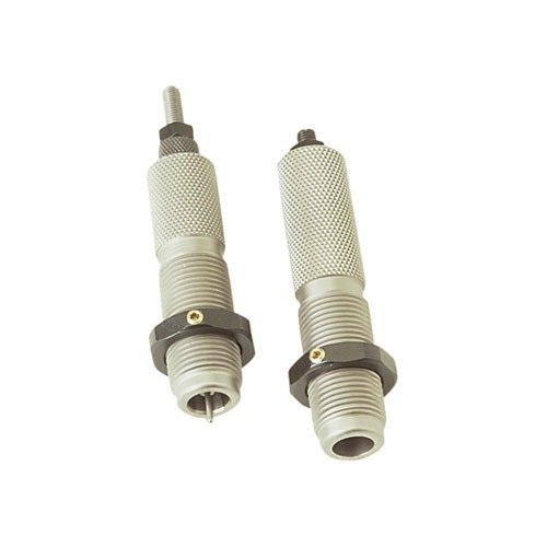 Le FULL LENGTH 2-DIE SET 8X57MM MAUSER de RCBS te permet de redimensionner et de charger facilement tes cartouches pour une précision optimale.