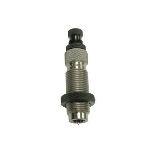 Le Type S Bushing Neck Die te permet de contrôler précisément la taille et la tension du col de douille, avec des buses interchangeables et un axe de décalage ajustable.
