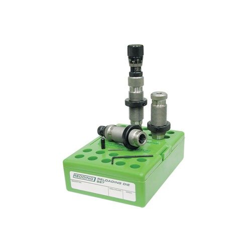 Le Type S Match Bushing Neck Die Set de Redding te permet d'obtenir des cartouches précises grâce à son Bushing Neck Sizing Die, Body Die et Competition Seating Die.