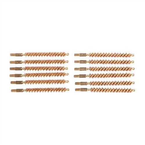 Ce pack de 12 brosses en bronze pour fusils est parfait pour un nettoyage efficace de ton canon de 6mm, avec un filetage 8-32M pour une utilisation facile.