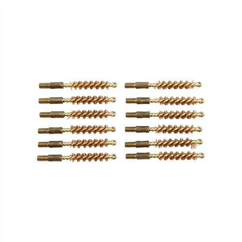 Ce pack de 12 brosses en bronze pour pistolet de calibre 22 est idéal pour un nettoyage efficace, durable et rapide de ton arme, avec un filetage 8-32M.