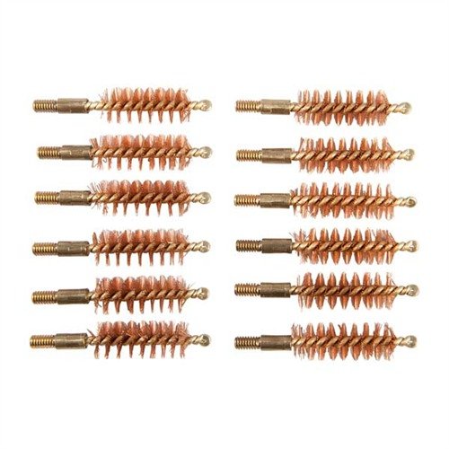 Le pack de 12 brosses en bronze pour pistolet est parfait pour le nettoyage de tes armes en 10MM/40/41 Caliber, offrant durabilité et efficacité.