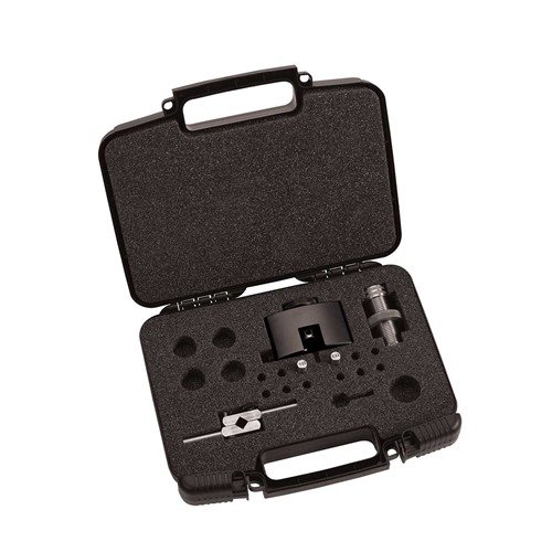 Le kit NT-4000 de Sinclair facilite le neck turning pour une précision optimale, incluant tous les outils nécessaires et un étui pratique pour le rangement.