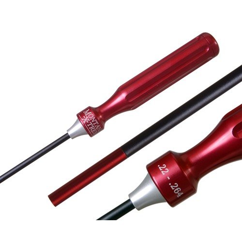 Les tiges de nettoyage en acier inoxydable et nylon de 42" te permettent de nettoyer ton arme sans plier, avec un manche en aluminium pour un contrôle optimal.