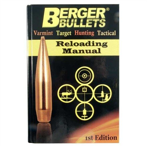 Le RELOADING MANUAL-1ST EDITION de Berger Bullets te guide avec 829 pages de charges testées, des articles techniques et des conseils pour les nouveaux tireurs.