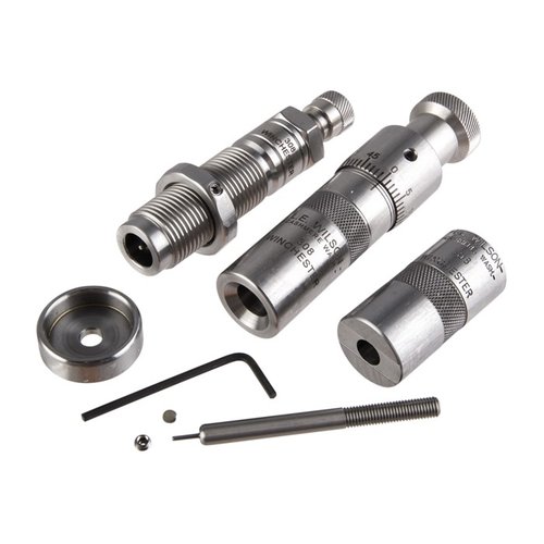Le kit de dies L.E. Wilson en acier inoxydable te permet de redimensionner et de régler précisément la profondeur de tes cartouches pour des munitions cohérentes.