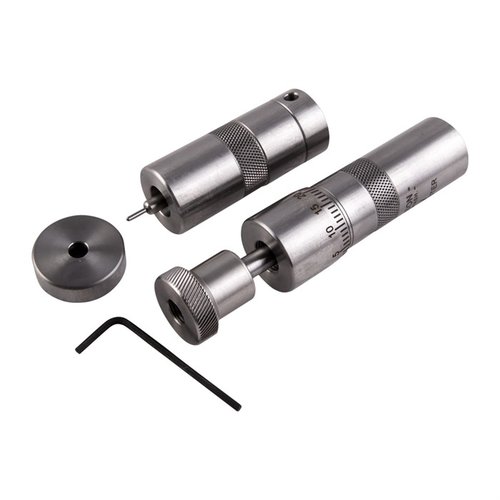 Le kit de dies Bushing Neck L.E. Wilson te permet un réglage précis de la profondeur de siège et un contrôle total du dimensionnement du col avec des bushings interchangeables.