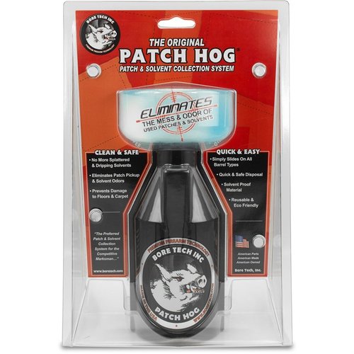 Le PATCH HOG de Bore Tech te permet de nettoyer ton arme sans toucher de patch sale, tout en éliminant les odeurs et le désordre. Pratique et efficace!