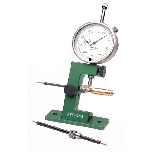 Le Redding Case Neck Gauge te permet de trier rapidement les douilles par concentricité avec un indicateur précis pour un rechargement optimal.