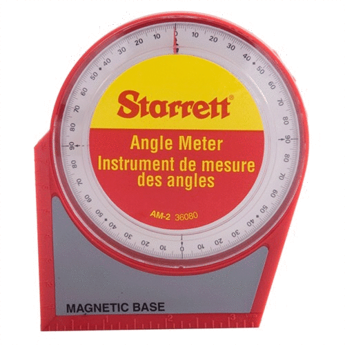 L'ANGLE METER STARRETT en polymère robuste te permet de mesurer avec précision les angles de 0 à 90°, avec une base magnétique pour un usage mains libres.