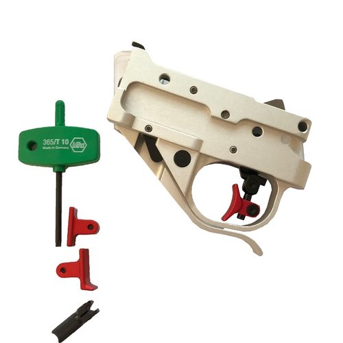 Améliore ton Ruger 10/22 avec le kit Timney Calvin Elite : déclencheur précis, installation facile, et relâchement de chargeur étendu pour un tir optimal.