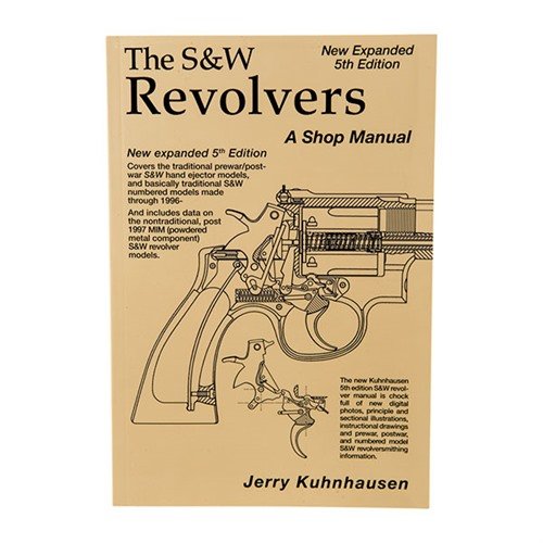 Le S&W Revolver Shop Manual, 5ème édition, t'aide à résoudre les problèmes courants, à effectuer des personnalisations et à maîtriser la désassemblage étape par étape.