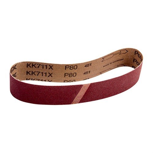 Les bandes abrasives VSM de 80 grit, conçues pour les tambours de ponçage Raytech, offrent une longue durée de vie grâce à leur grain compact en oxyde d'aluminium.