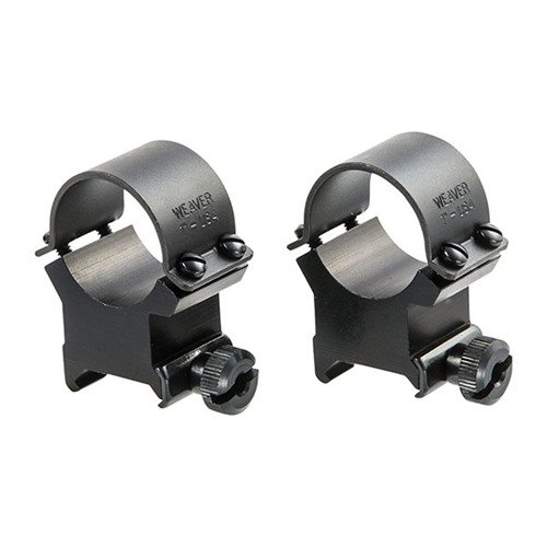 Les SURE-GRIP RINGS de WEAVER offrent une puissance de serrage élevée grâce à des capuchons en acier et un verrouillage facile pour un retour à zéro précis.