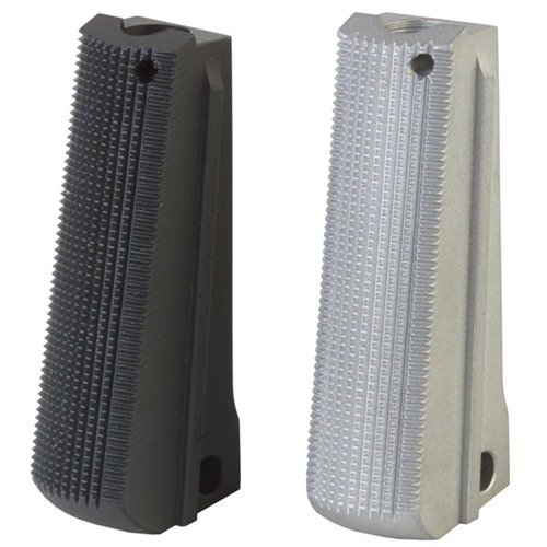 Le V-GRIP mainspring housing de Wilson Combat offre une prise élevée et positive grâce à son design entièrement checkered, parfait pour un tir précis.