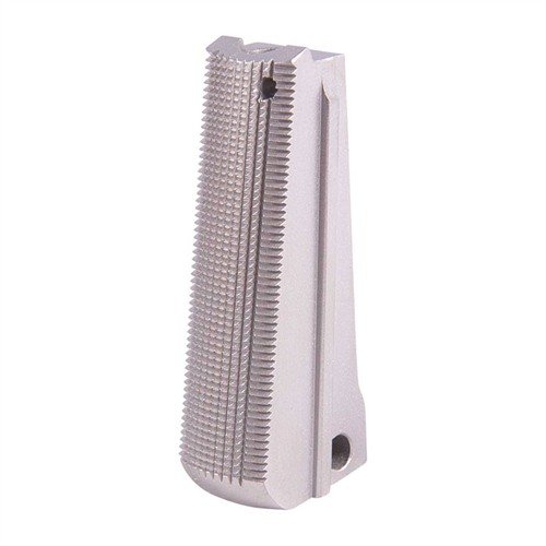 Le V-GRIP mainspring housing de Wilson Combat est usiné avec précision, offrant une prise haute et positive grâce à son design entièrement checkered.