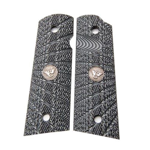 Les grips G-10 Starburst de Wilson Combat offrent une adhérence exceptionnelle, même dans des conditions extrêmes, et résistent aux éléments pour un usage intensif.