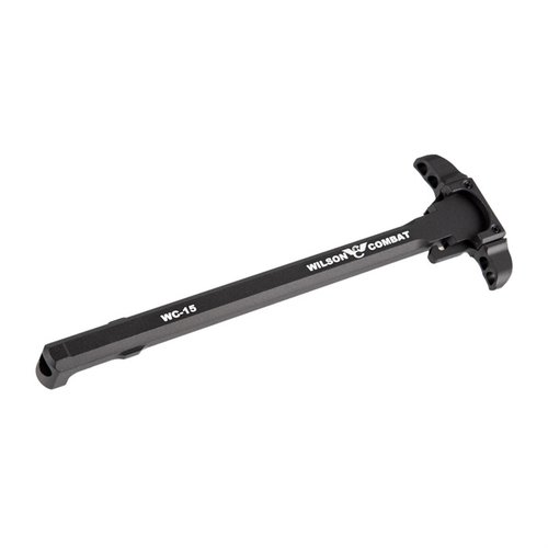 Le Wilson Combat Bullet Proof Ambidextrous Charging Handle offre des leviers surdimensionnés, un design robuste et une finition anodisée pour un chargement rapide et efficace.