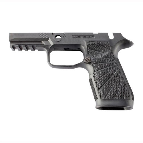 Améliore ton tir avec le grip module WCP320 de Wilson Combat pour SIG P320, offrant un meilleur contrôle, une réduction du recul et un confort optimal.