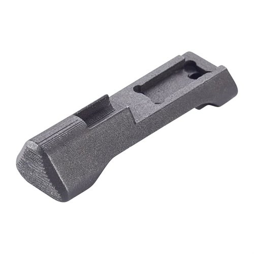 Le WCP320 Extended Magazine Catch en acier inoxydable avec finition Black Nitride assure des recharges rapides et un confort optimal, compatible avec tous les modèles P320.