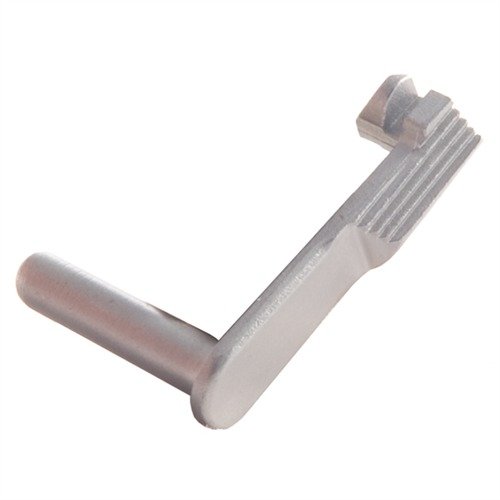 Le 1911 Slide Stop de Wilson Combat est fabriqué en acier traité, offrant une durabilité exceptionnelle et un verrouillage fiable pour les tireurs de combat.