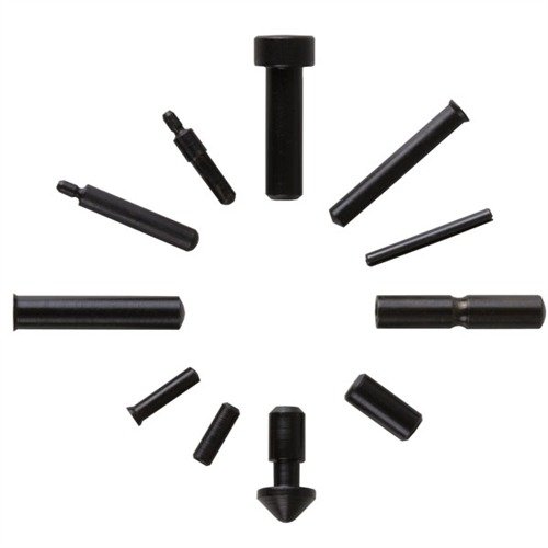 Avec le 1911 PIN SET de WILSON COMBAT, tu as tous les pins nécessaires pour réparer et reconstruire ton 1911, en acier traité et disponible en bleu ou inox.