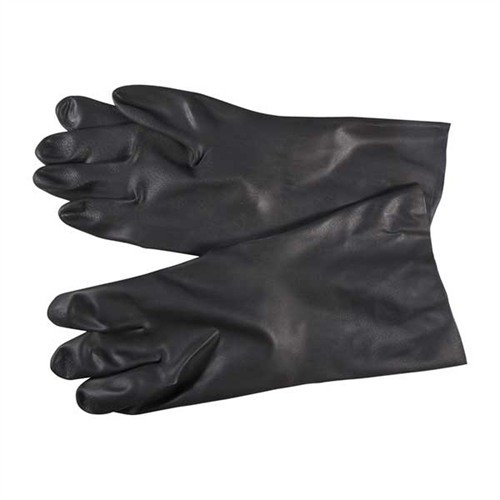 Les gants N-36 en néoprène noir sont résistants aux huiles, acides et solvants, faciles à enfiler et offrent une zone antidérapante pour une meilleure prise.