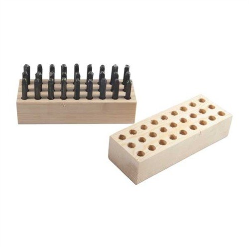 Avec ce set de stamps en acier, réalise des impressions parfaites sur tes canons de fusil et autres métaux grâce à des caractères gothiques bien taillés.