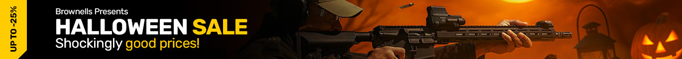 Brownels Spooky Sale25🎃 Up to 25% Percent on Firearms accessories!